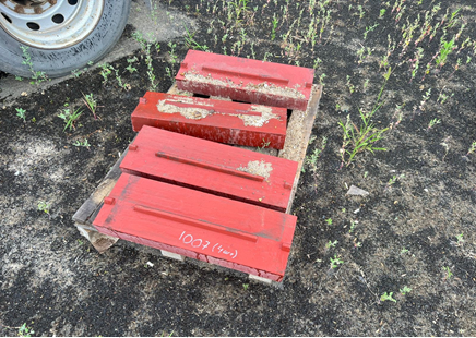 Отбойные била комплект на роторную дробилку PF1007