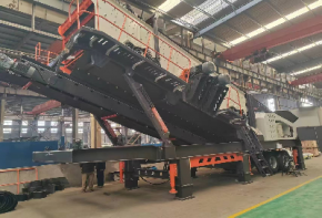 ДСК на колёсном ходу S-YK2470-4 с дизельной электростанцией  Мобильный грохот с четырьмя ленточными конвейерами B650×15 м