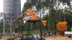 Бетонный завод (с ковшовым подъёмником) HZS50