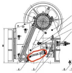 Распорная плита для щековой дробилки РЕ400х600