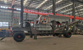 Мобильная щековая дробильная установка на колёсном ходу S-E57B-2C с ДГУ 200 кВт