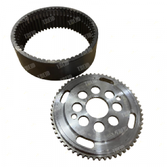 Шестерня коронная на экскаватор-погрузчик Т17,5/24 (с крышкой)