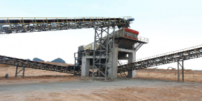 Ленточный конвейер B1500*20m (с пешеходным трапом с одной стороны)