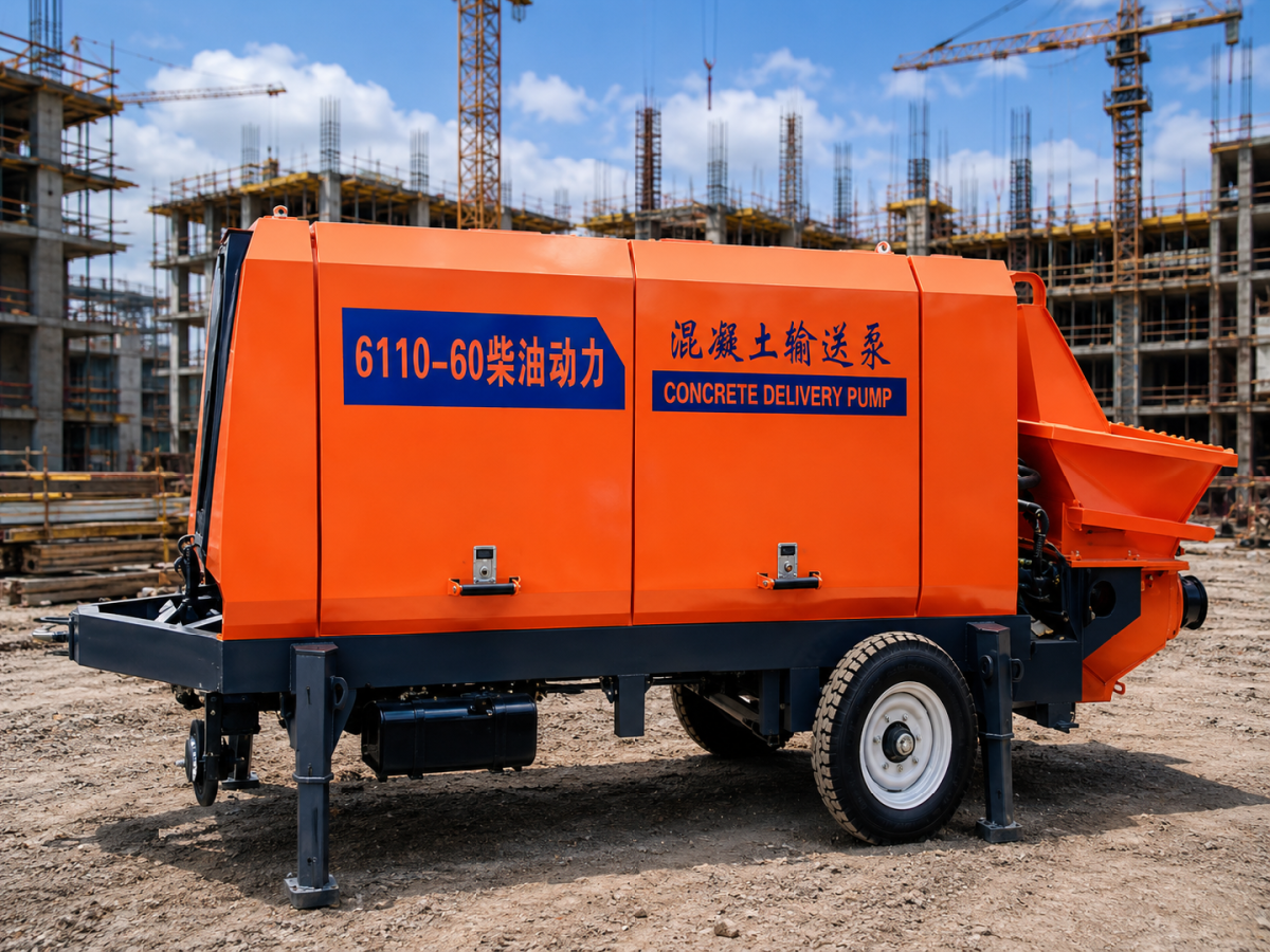 Дизельный бетононасос Zhongling 6110