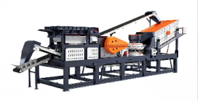 Рамная дробильно-сортировочная установка в четырёхмодульной компоновке SK-E69CS1200-4C с ДГУ WP12-450